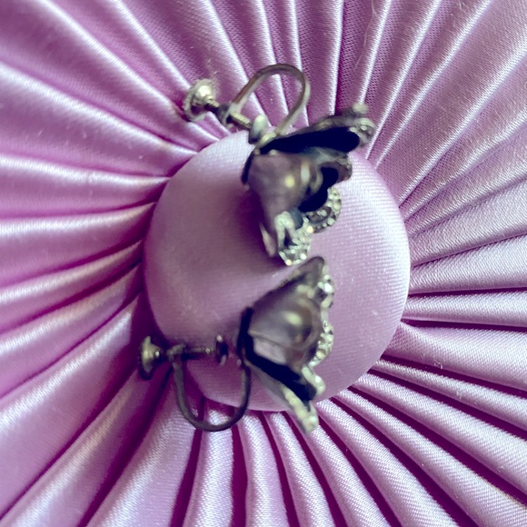 VINTAGE clip on earrings - Picture 3 of 5